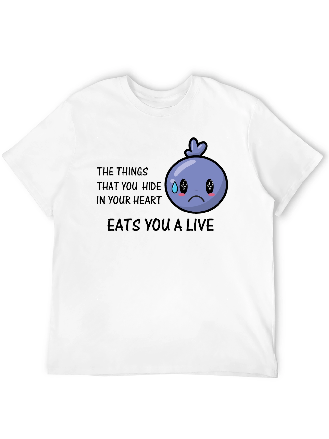 Sad Blueberry Graphic T-Shirt