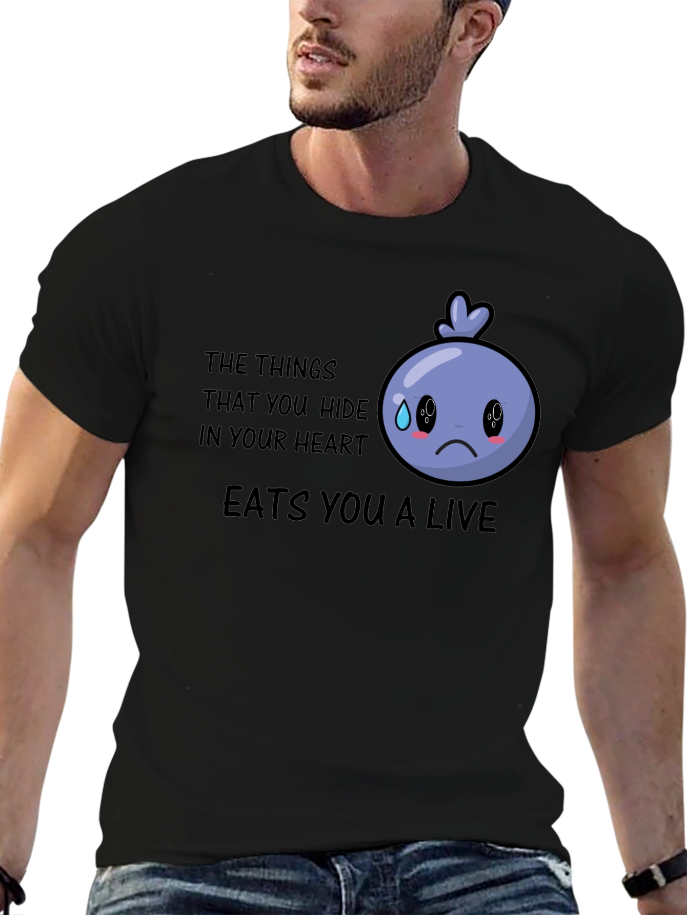 Sad Blueberry Graphic T-Shirt