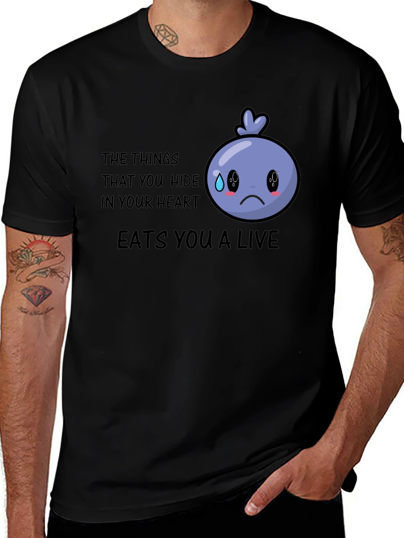 Sad Blueberry Graphic T-Shirt