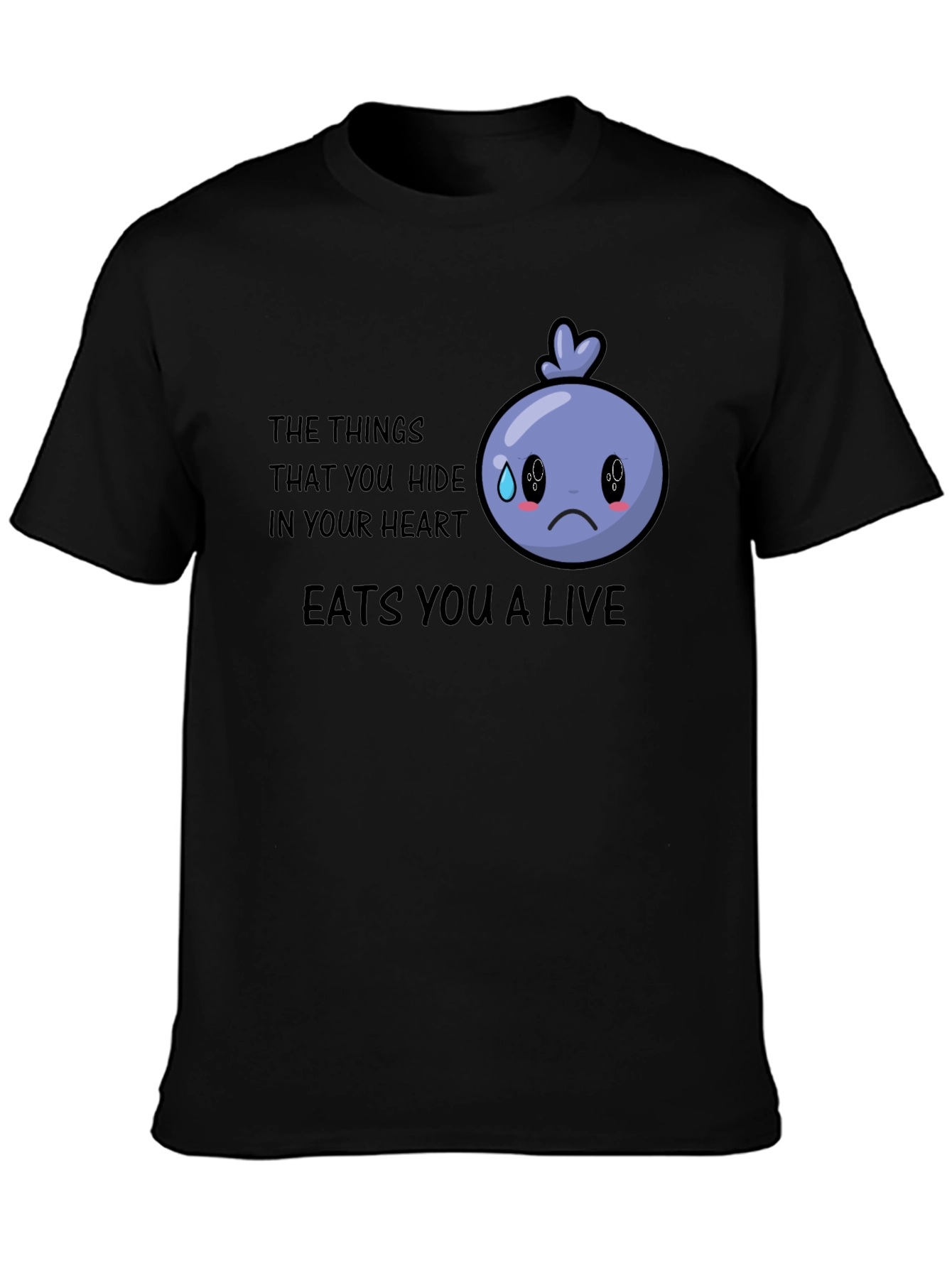 Sad Blueberry Graphic T-Shirt