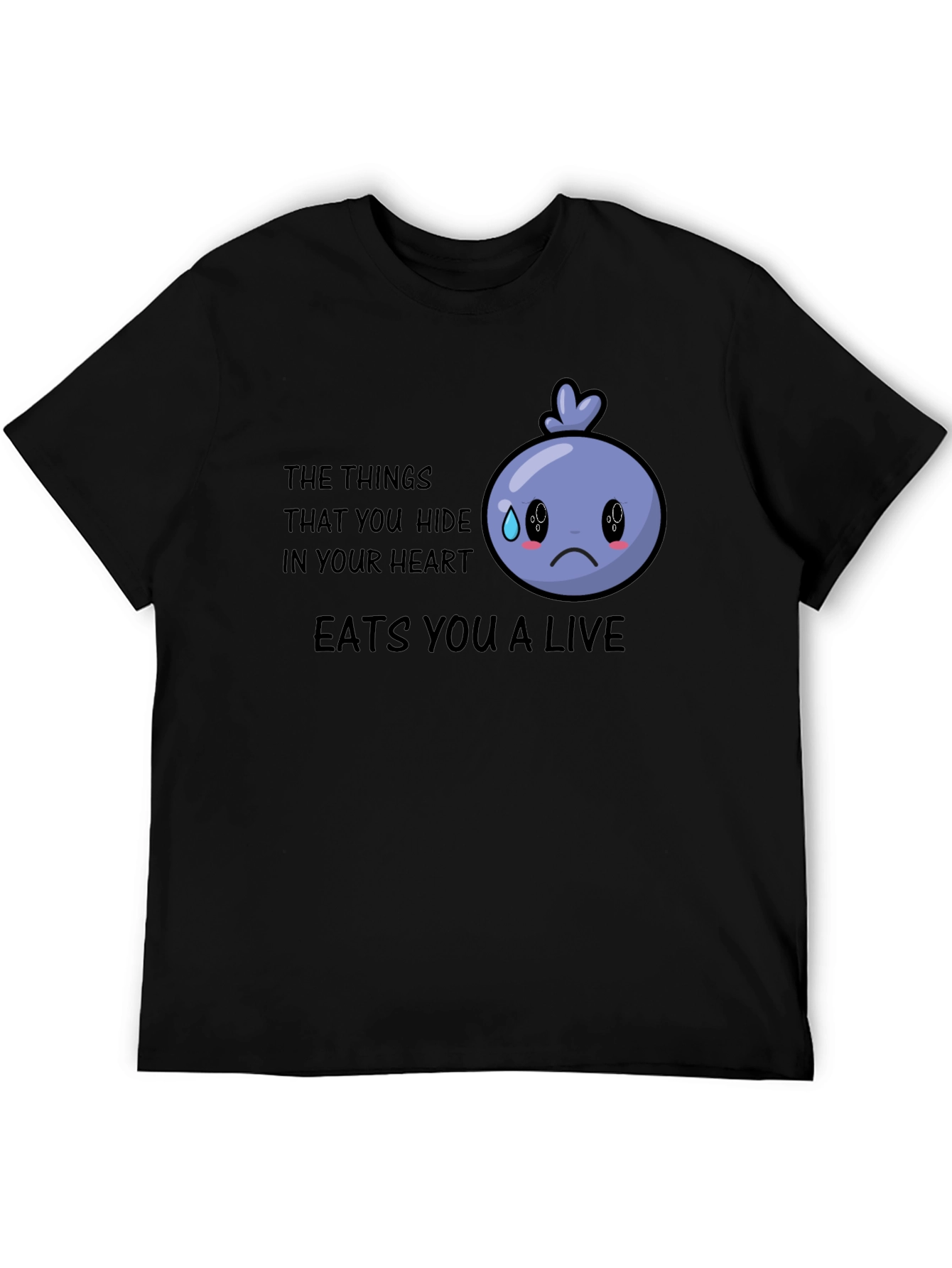 Sad Blueberry Graphic T-Shirt