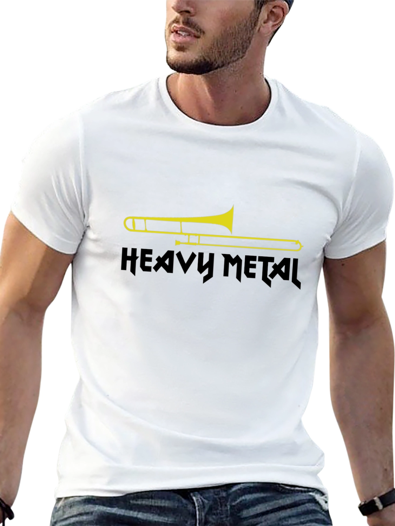 Heavy Metal Trombone Graphic T-Shirt