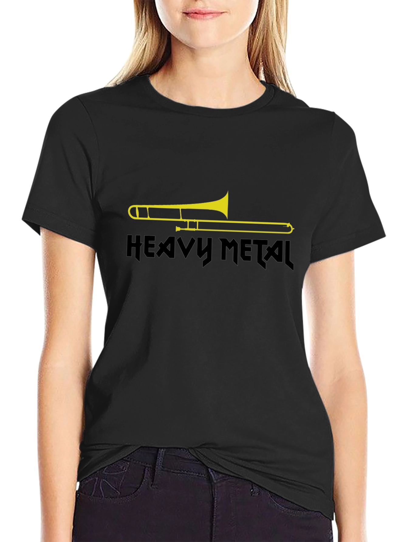 Heavy Metal Trombone Graphic T-Shirt
