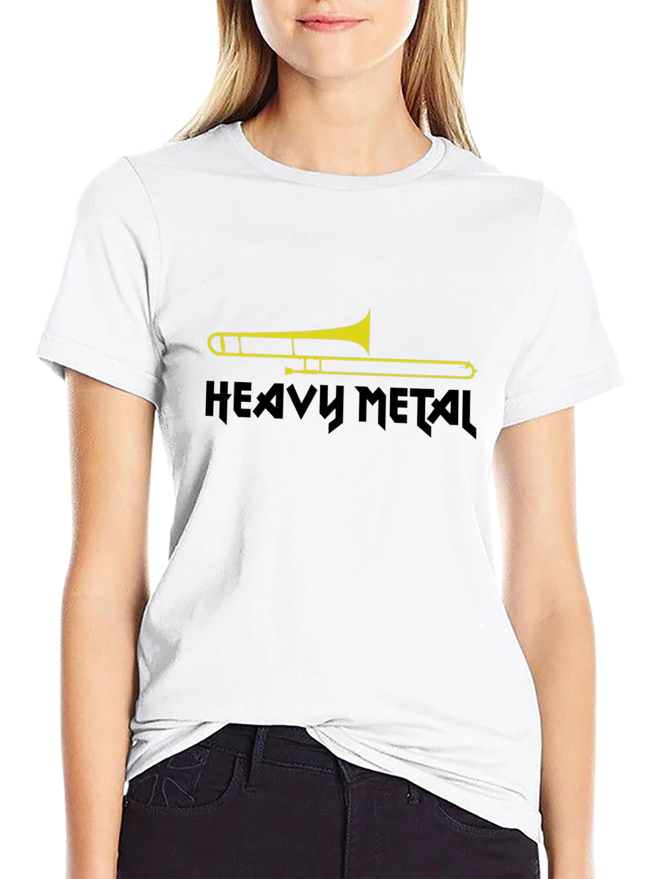 Heavy Metal Trombone Graphic T-Shirt