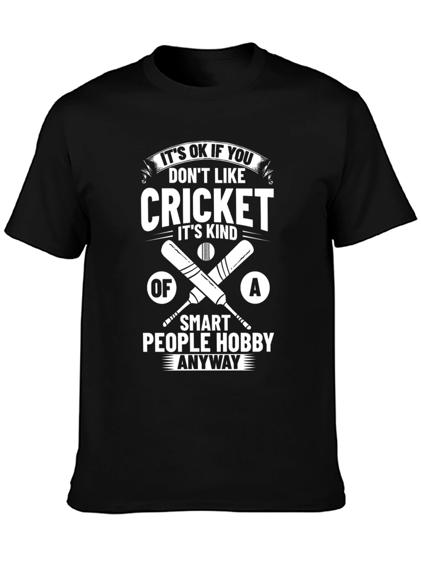 Funny Cricket Lover T-Shirt - Smart People Hobby Tee