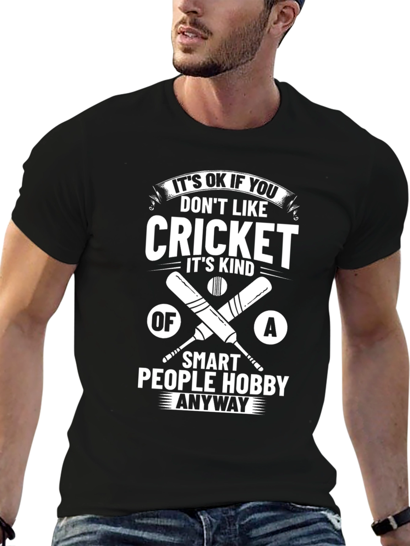 Funny Cricket Lover T-Shirt - Smart People Hobby Tee