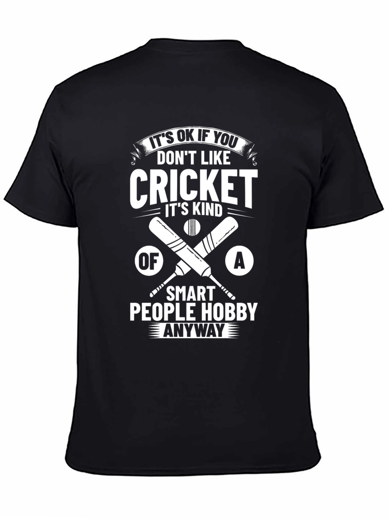 Funny Cricket Lover T-Shirt - Smart People Hobby Tee