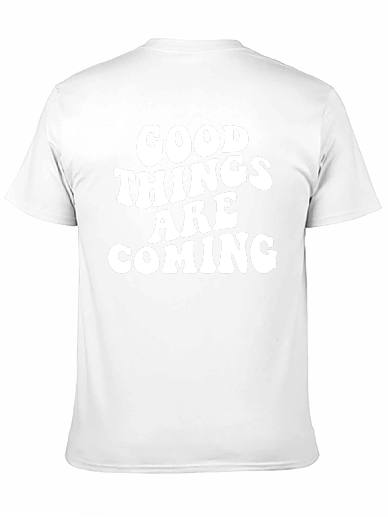 Good Things are Coming Black Graphic T-Shirt