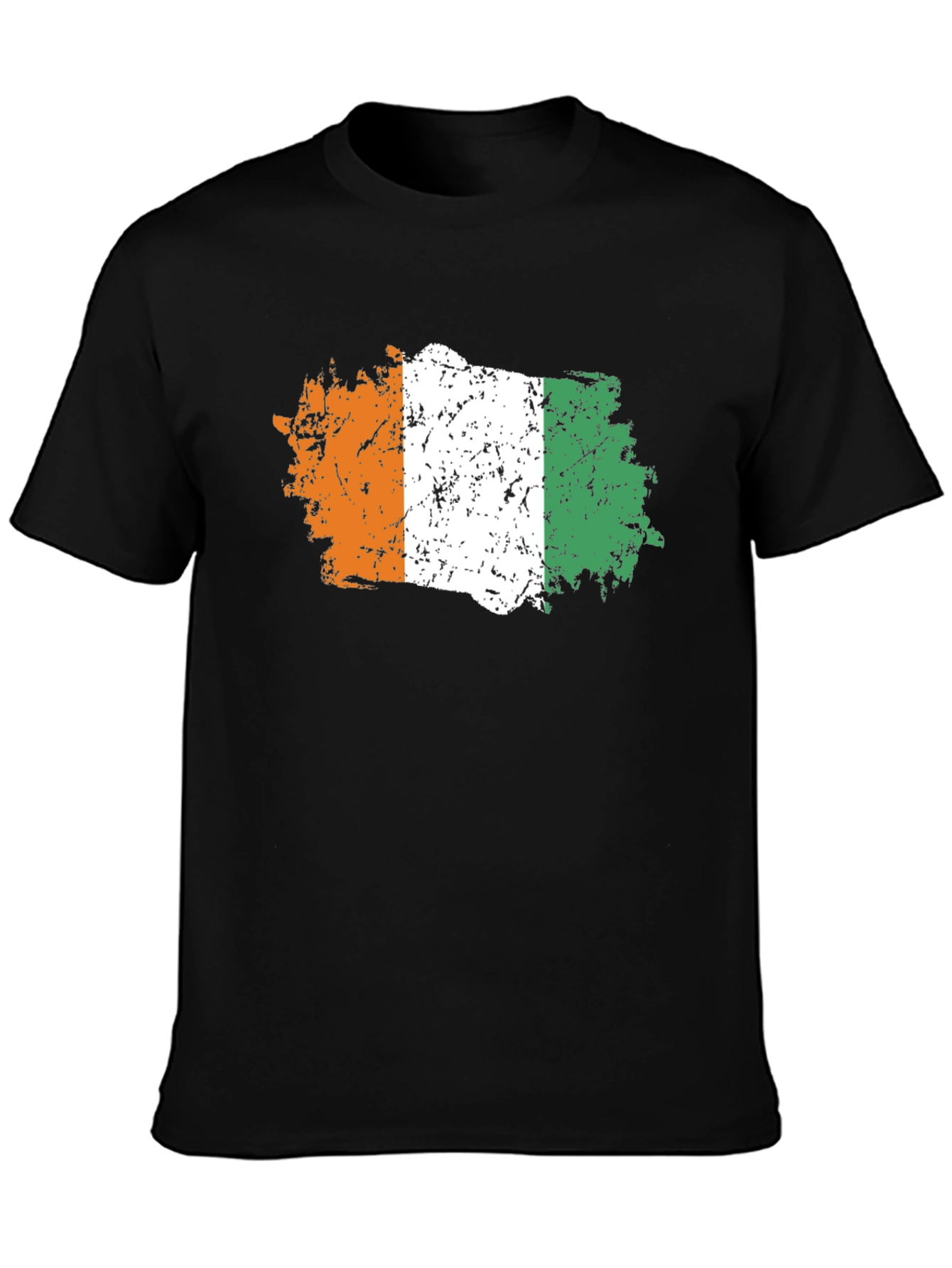 Ivory Coast Flag T-Shirt - Distressed Design