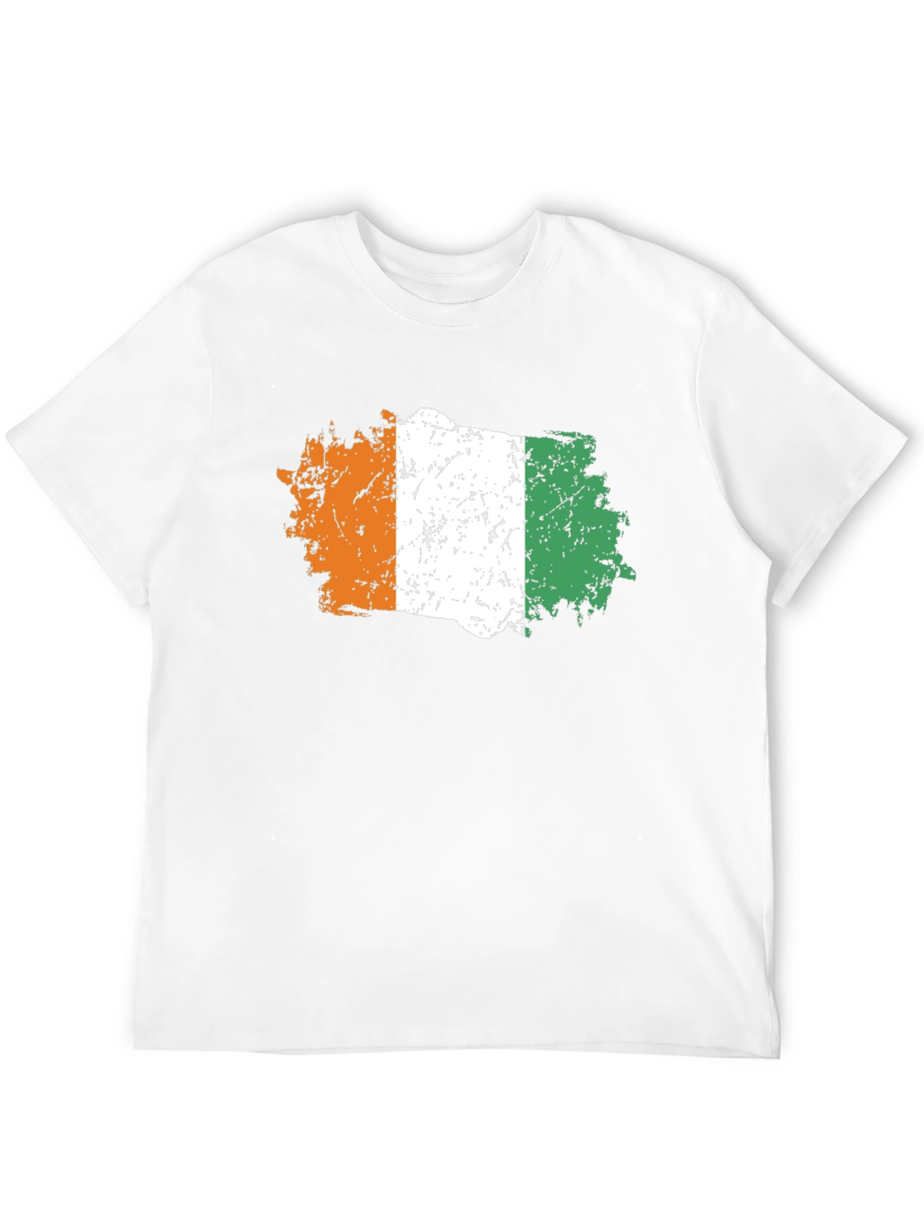 Ivory Coast Flag T-Shirt - Distressed Design