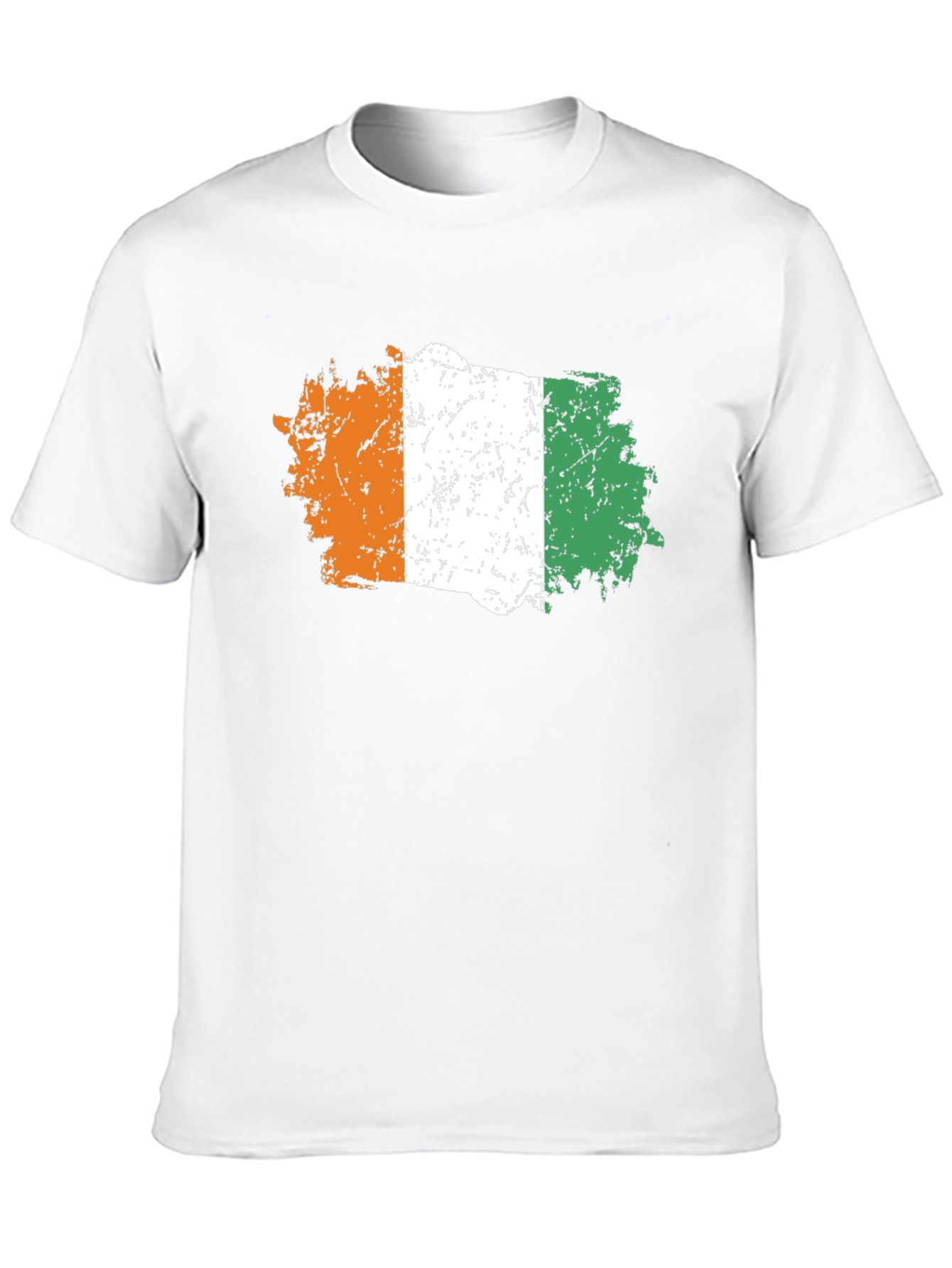 Ivory Coast Flag T-Shirt - Distressed Design
