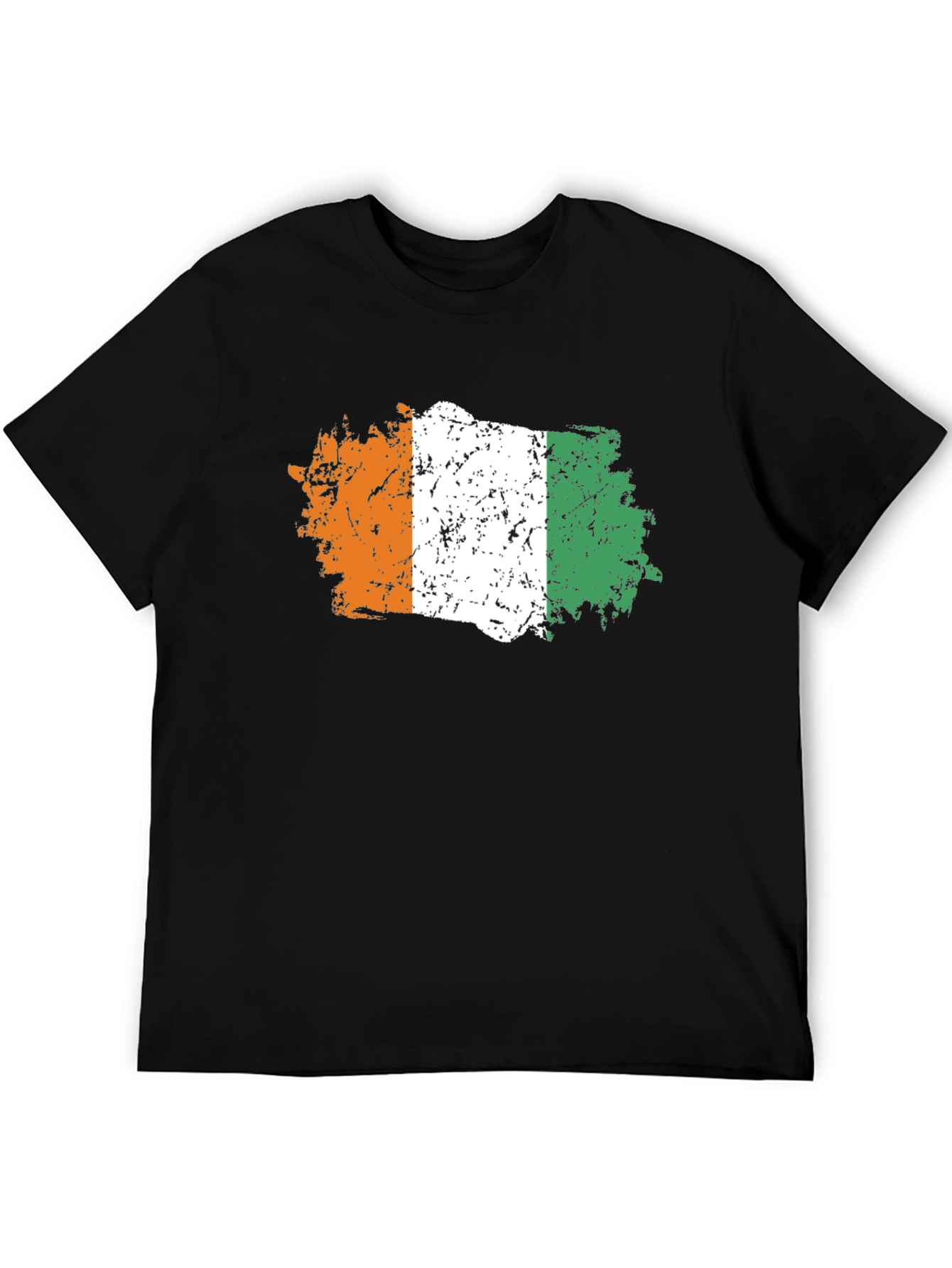 Ivory Coast Flag T-Shirt - Distressed Design