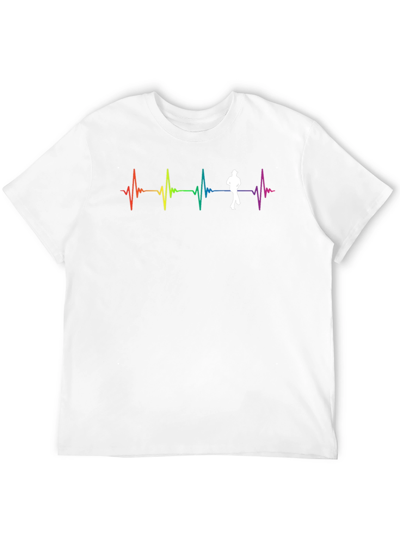 Rainbow Heartbeat Line Dance T-Shirt