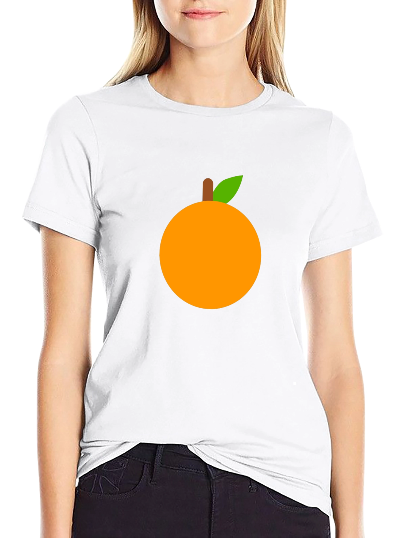 Orange Graphic T-Shirt - Casual Wear