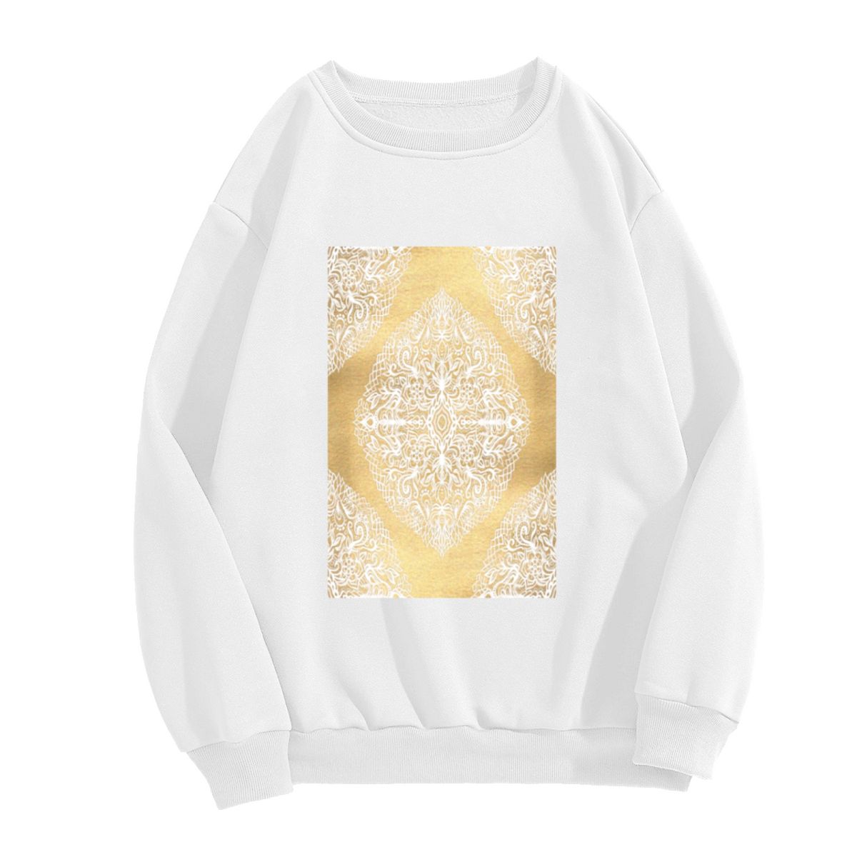 Cat & Diamond Graphic ԲÁìÎÀÒÂ - Unique Design Pullover Sweatshirt