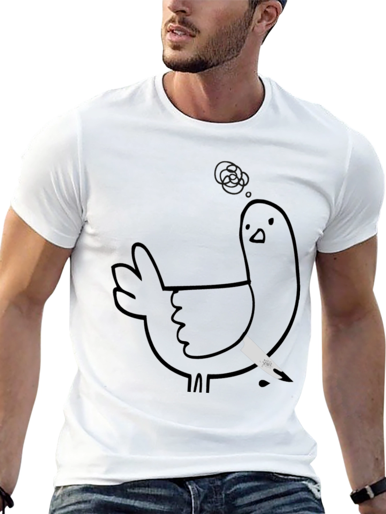 Murderous Chicken Graphic Tee - Black