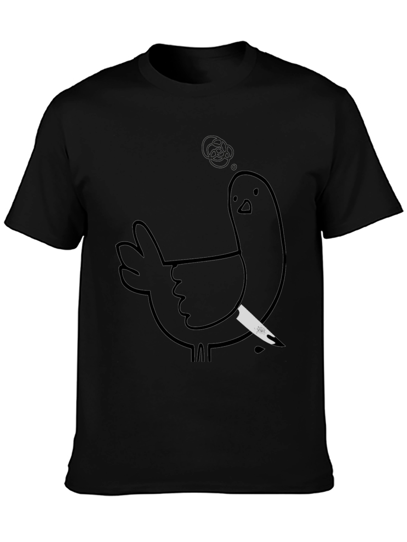 Murderous Chicken Graphic Tee - Black