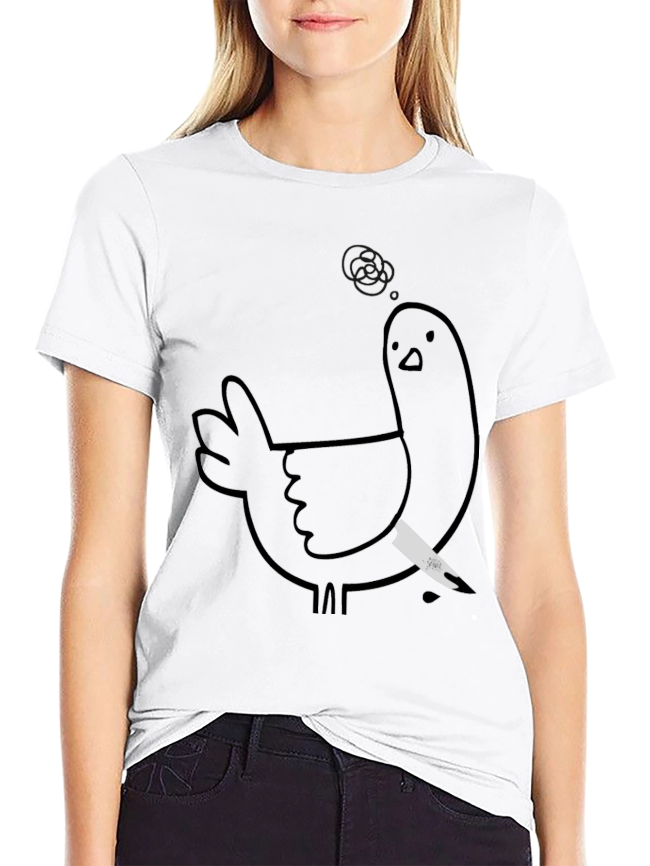 Murderous Chicken Graphic Tee - Black