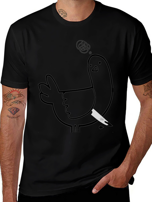Murderous Chicken Graphic Tee - Black