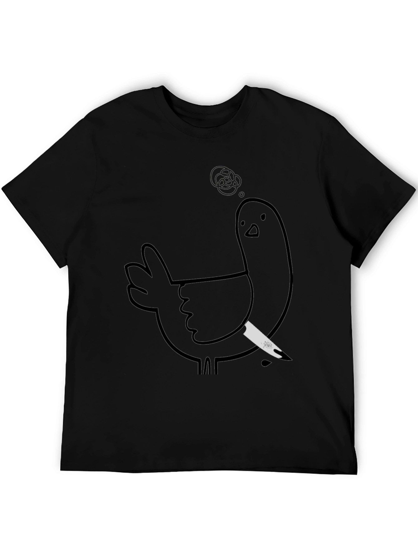 Murderous Chicken Graphic Tee - Black