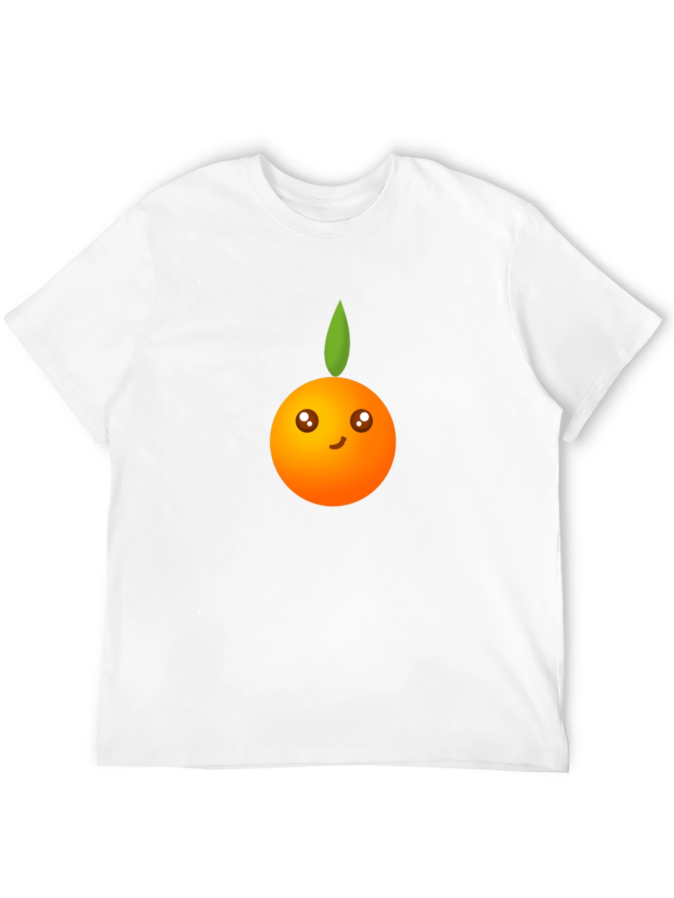 Cute Orange Graphic Tee - Black Unisex Shirt
