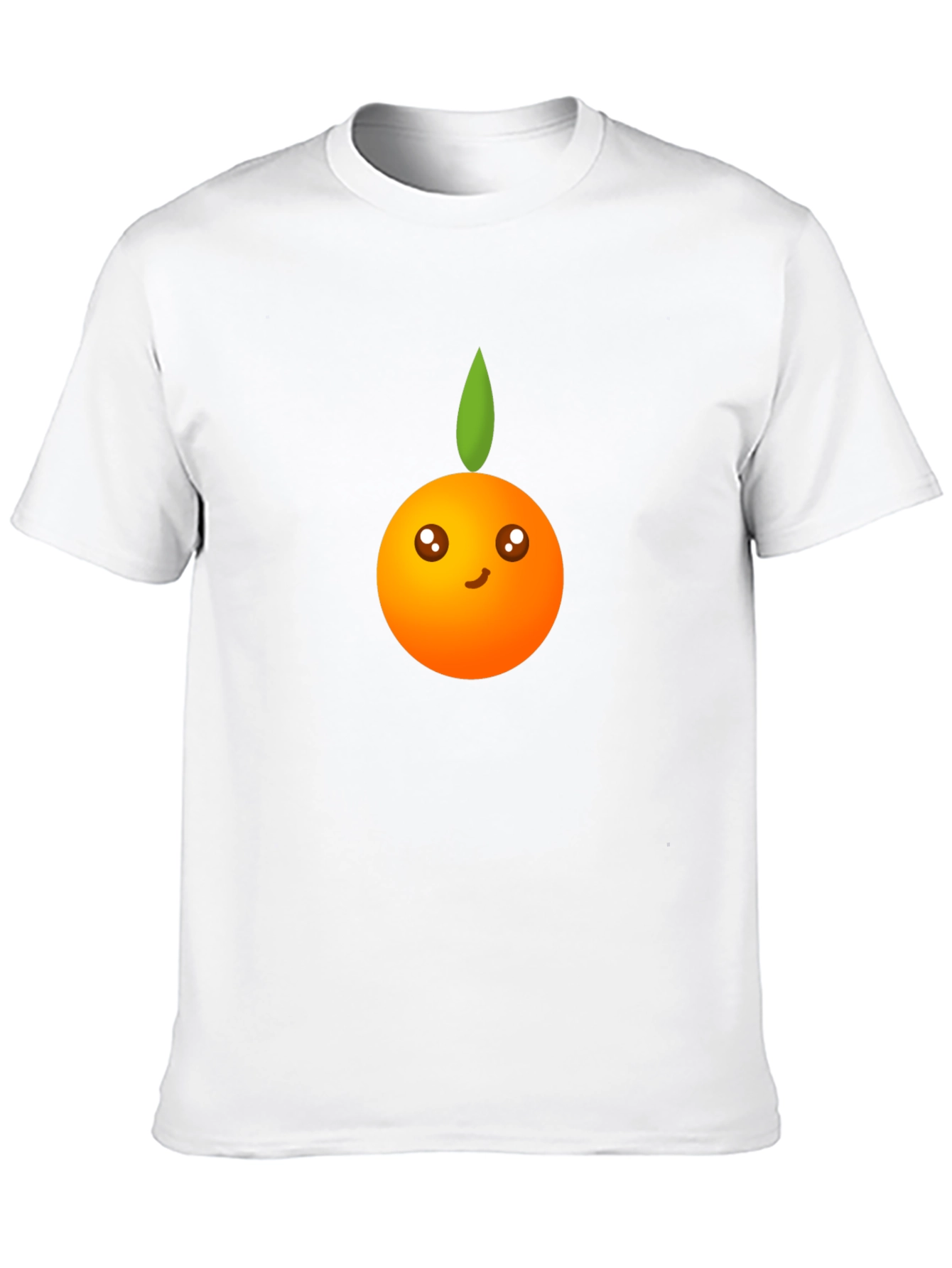 Cute Orange Graphic Tee - Black Unisex Shirt