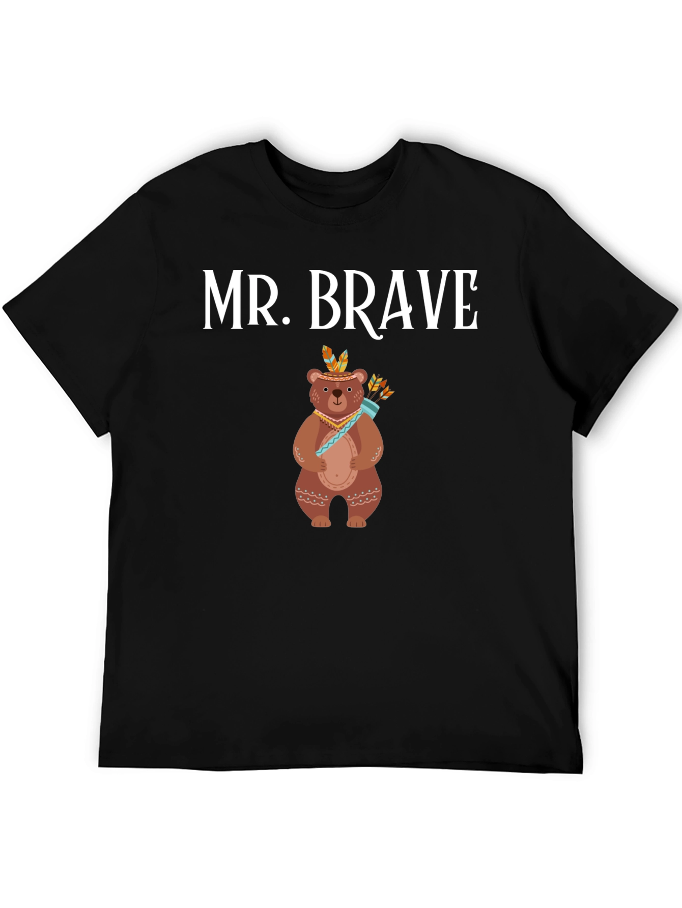 Mr. Brave Bear T-Shirt - Black