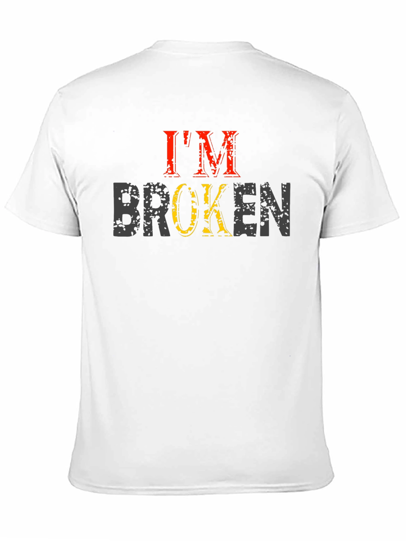 Im Broken Graphic Tee - Distressed Print