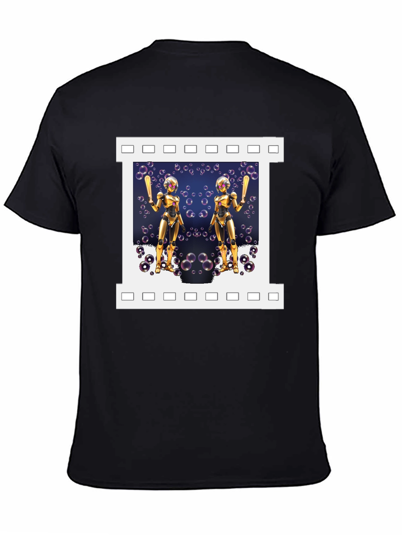 Robot Baseball Player Graphic T-Shirt