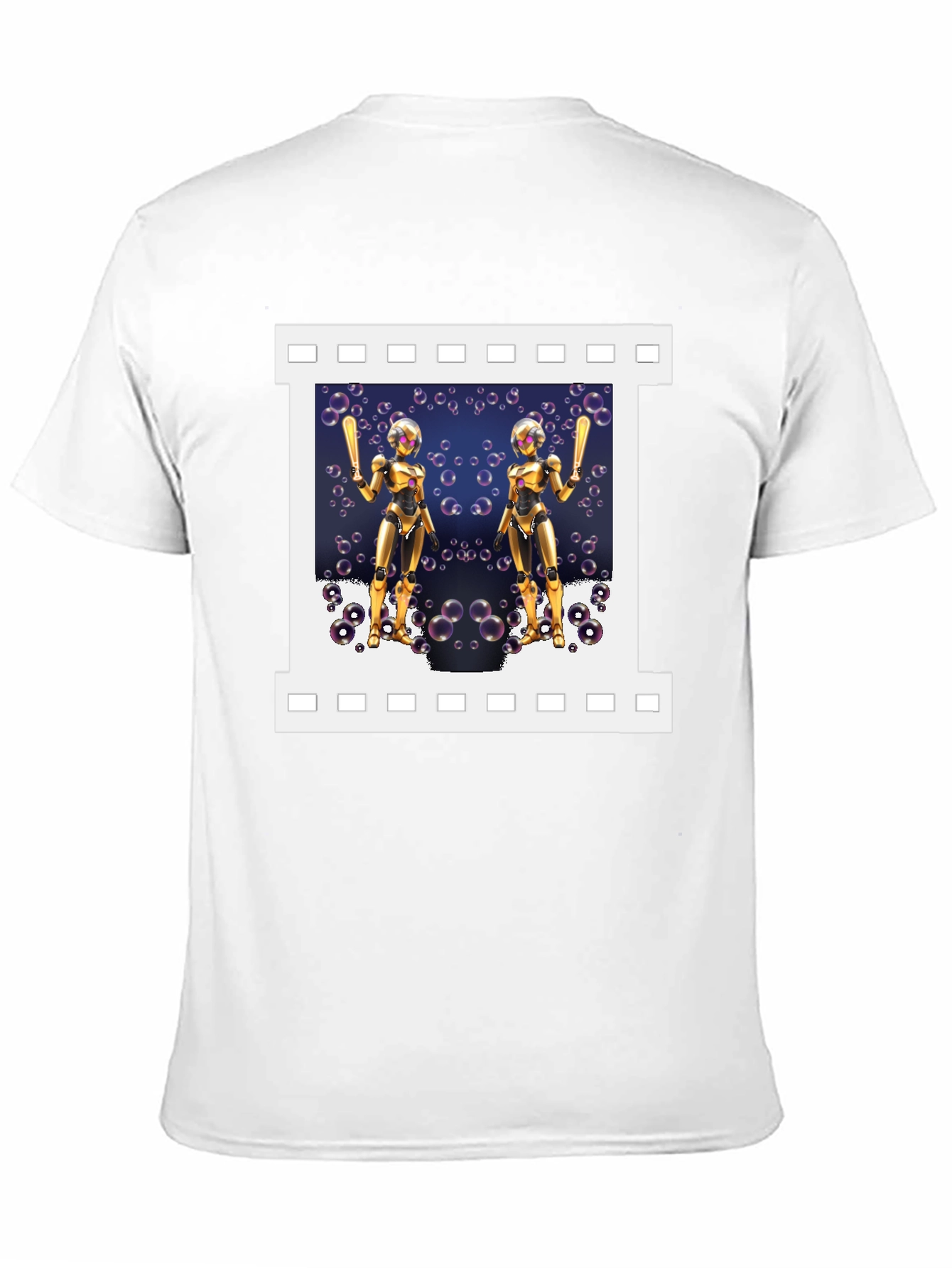 Robot Baseball Player Graphic T-Shirt