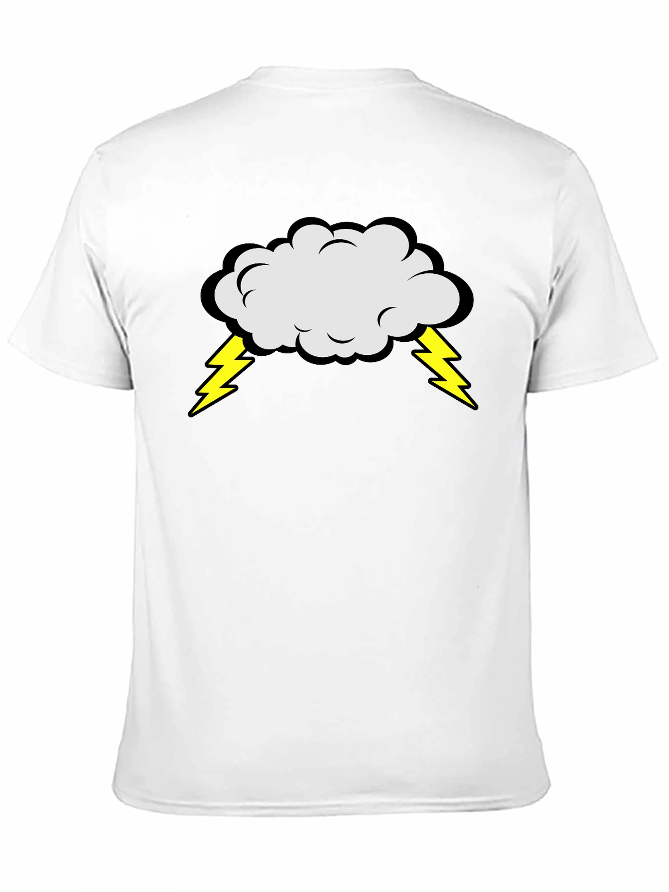 Stormy Cloud T-Shirt - Mens Black Cotton Tee