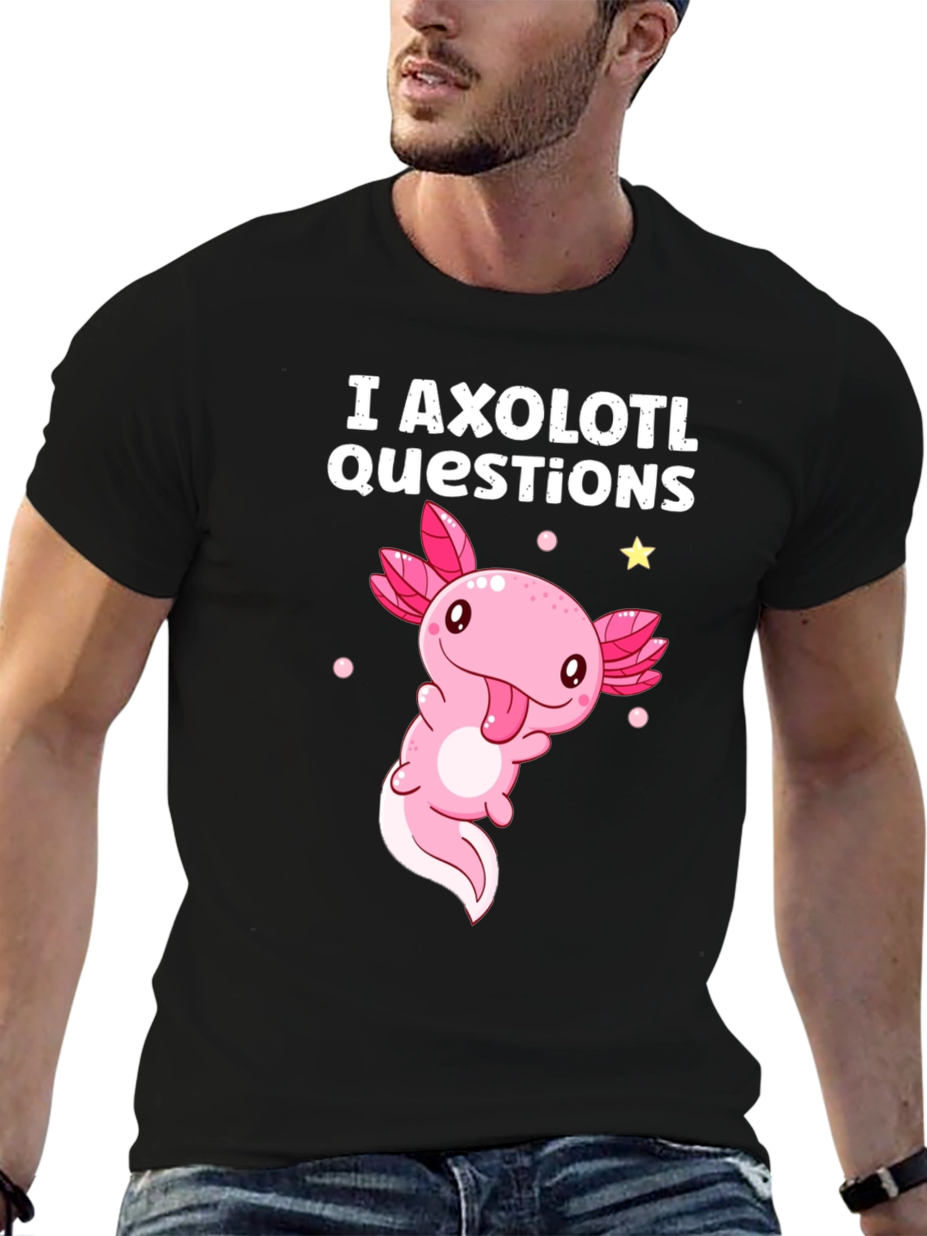 I Axolotl Questions Funny T-Shirt