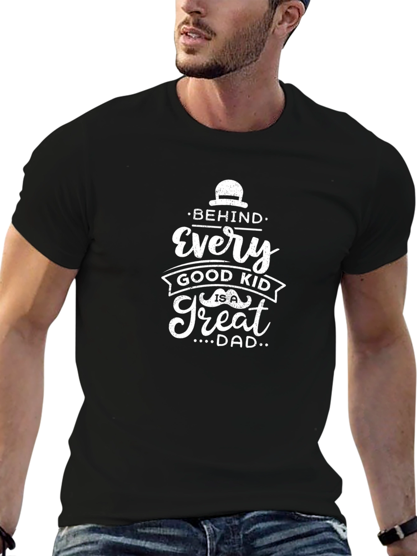 Great Dad T-Shirt: Behind Every Good Kid