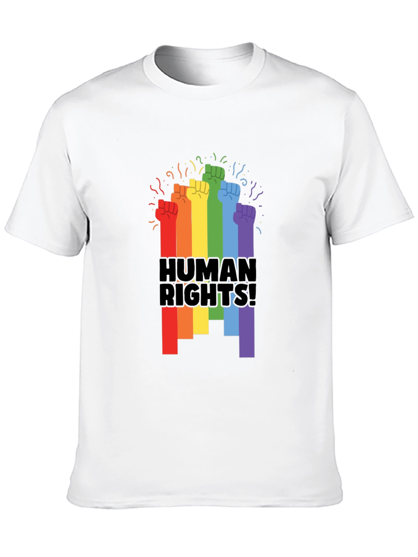 Human Rights Rainbow Fist T-Shirt