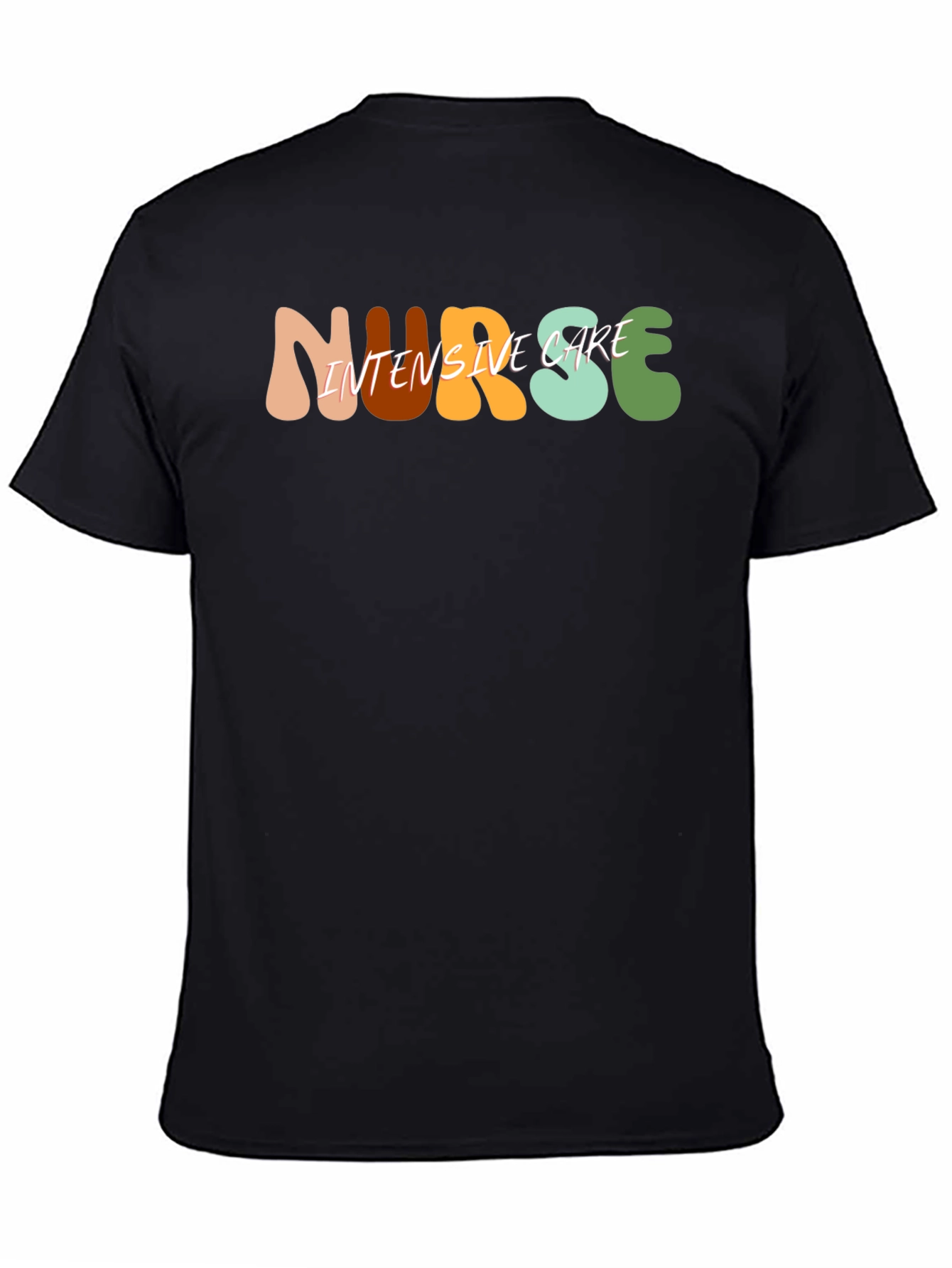 Nurse Intensive Care Black T-Shirt