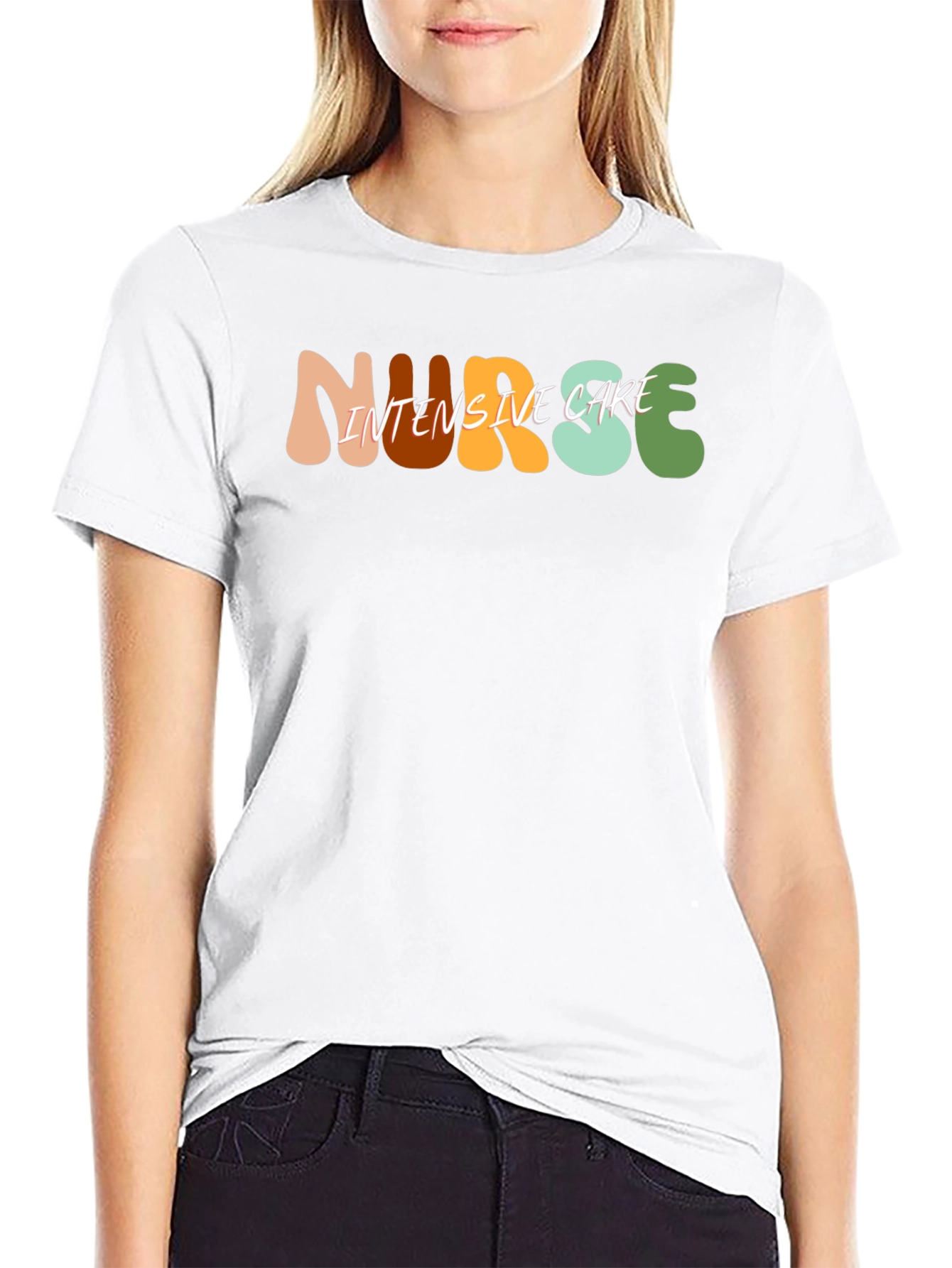 Nurse Intensive Care Black T-Shirt
