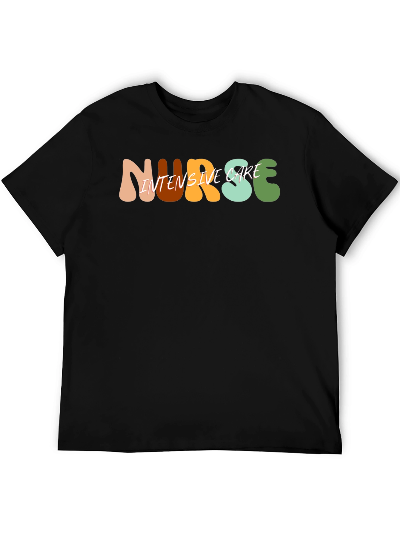 Nurse Intensive Care Black T-Shirt