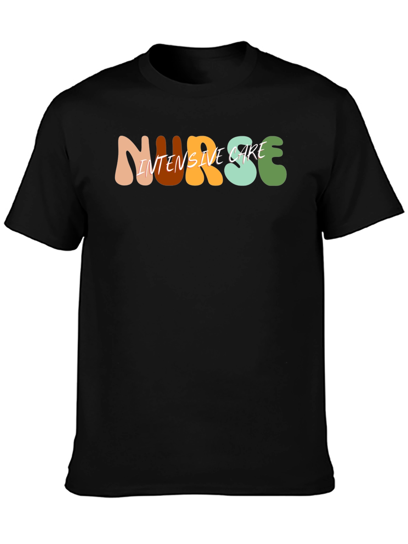 Nurse Intensive Care Black T-Shirt