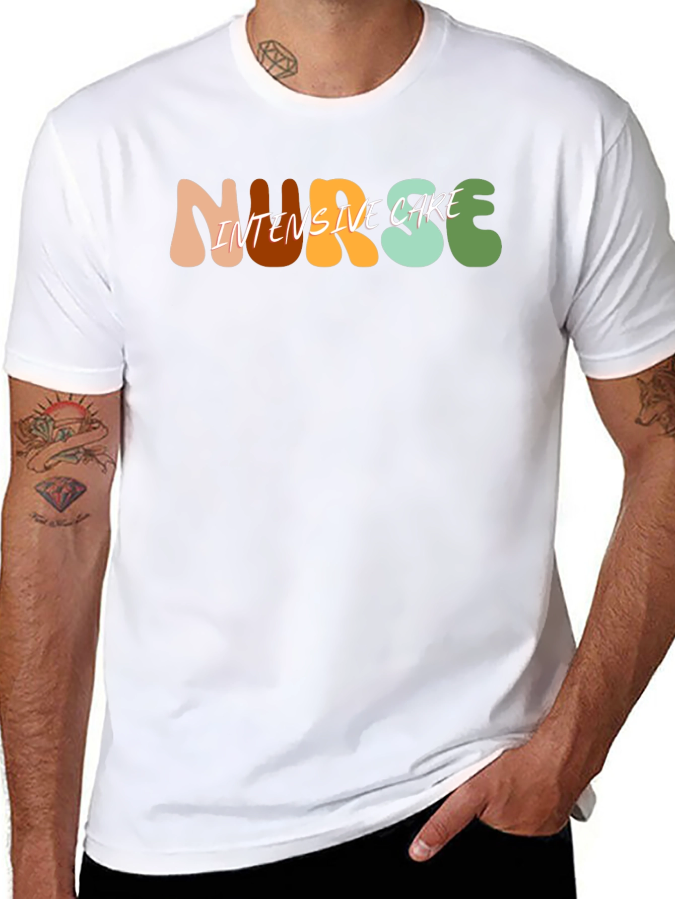 Nurse Intensive Care Black T-Shirt