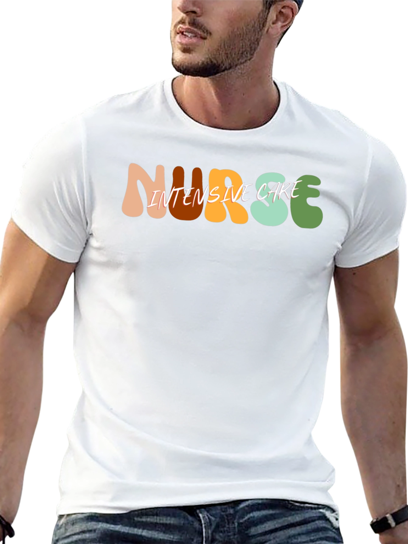 Nurse Intensive Care Black T-Shirt