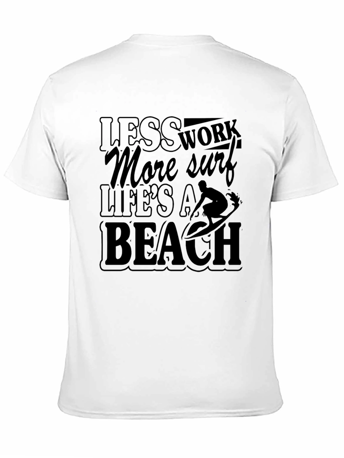 Lifes a Beach Mens Graphic T-Shirt