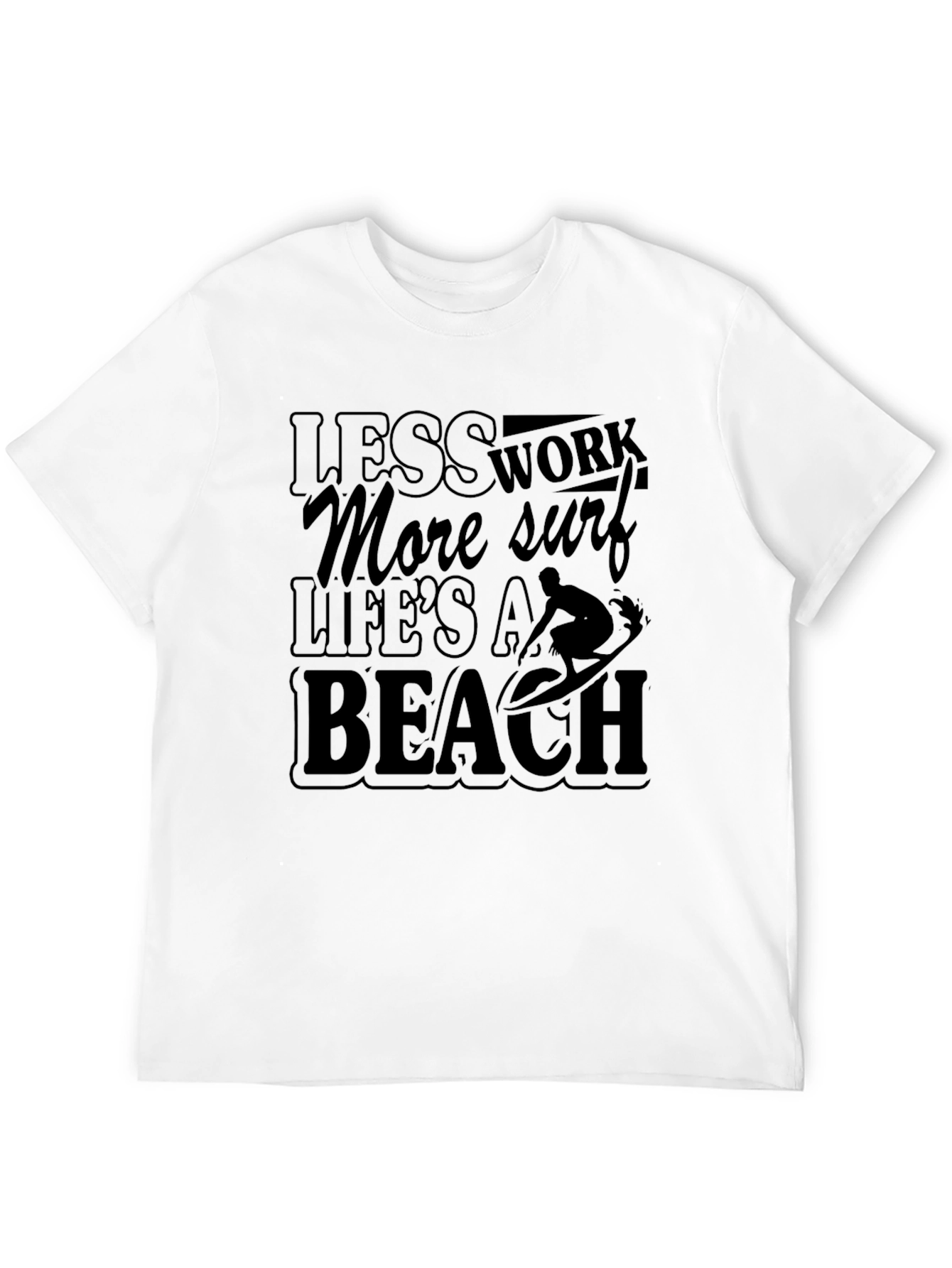 Lifes a Beach Mens Graphic T-Shirt