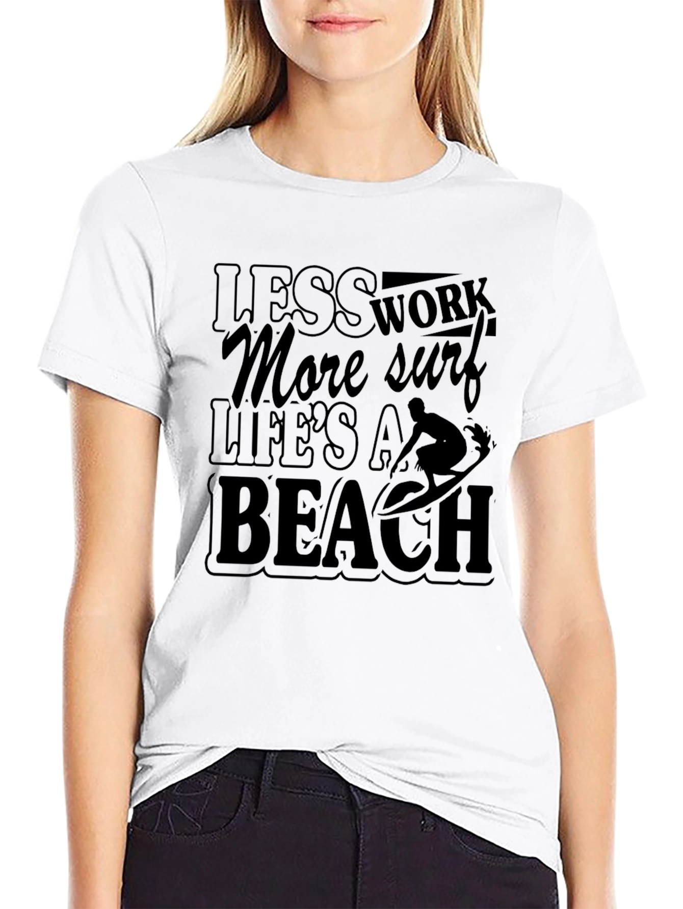 Lifes a Beach Mens Graphic T-Shirt