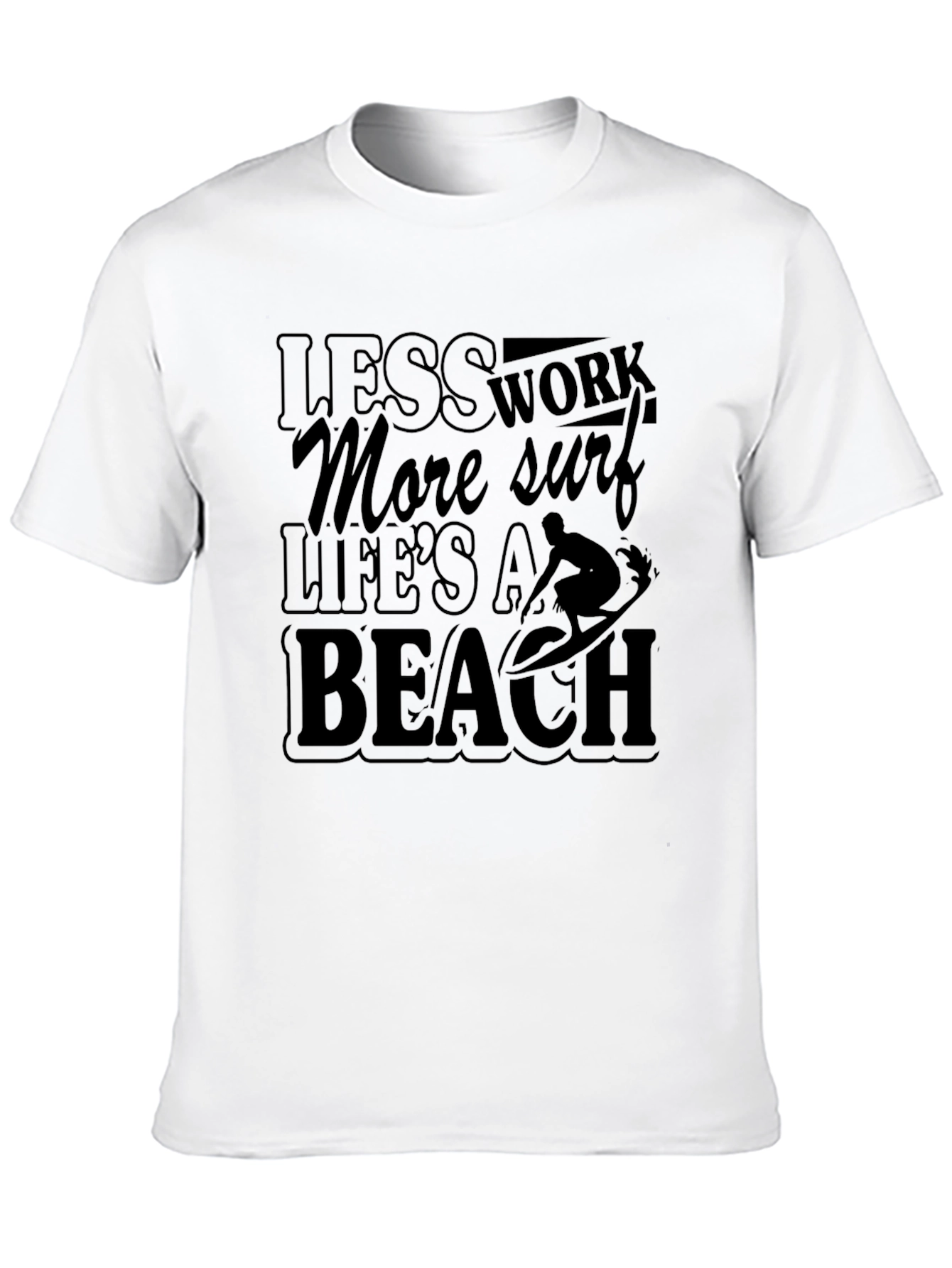 Lifes a Beach Mens Graphic T-Shirt
