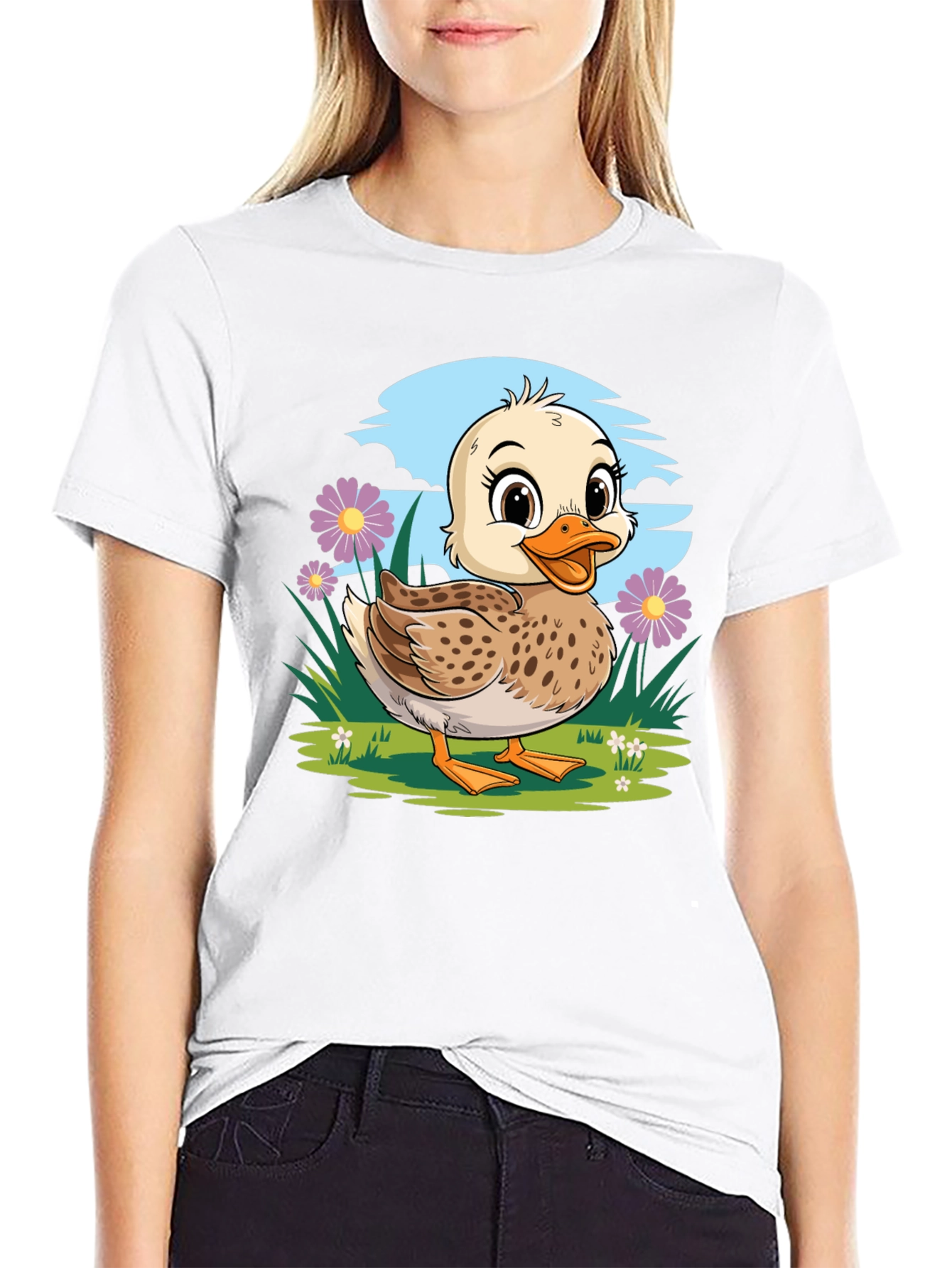 Duckling T-Shirt - Cute Cartoon Graphic Tee