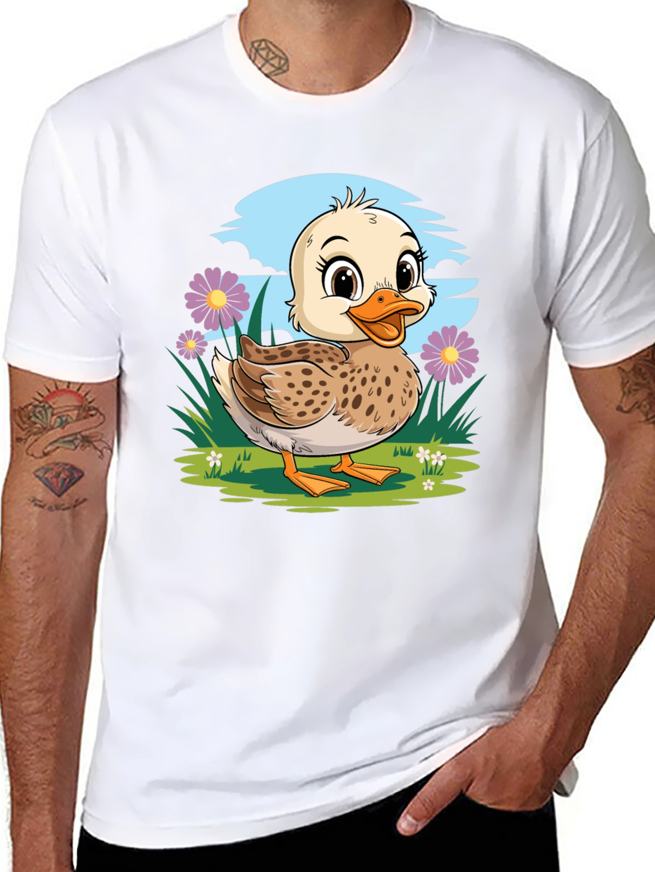 Duckling T-Shirt - Cute Cartoon Graphic Tee