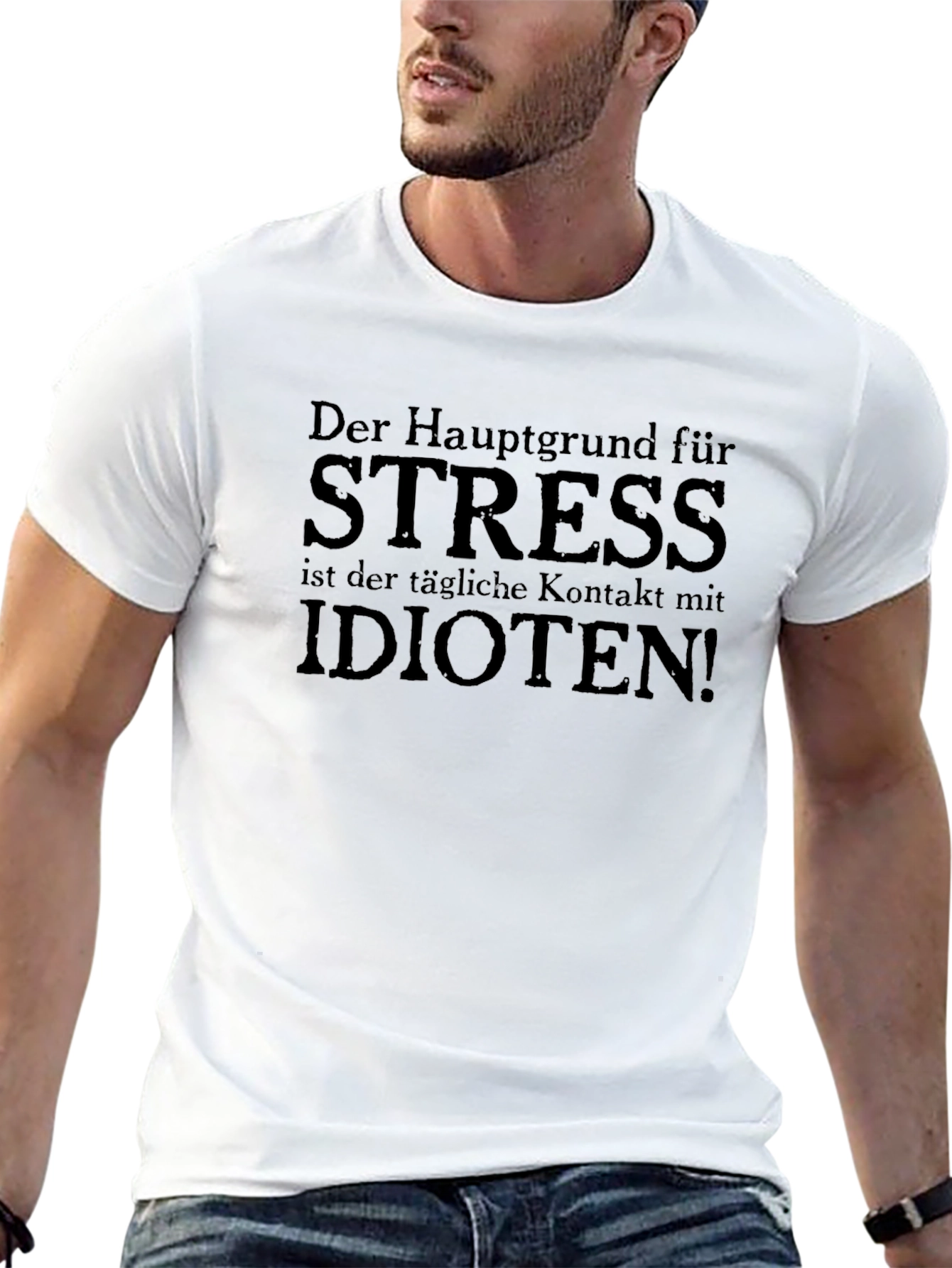 Stress Idiots T-Shirt Humor Graphic Novelty Tee