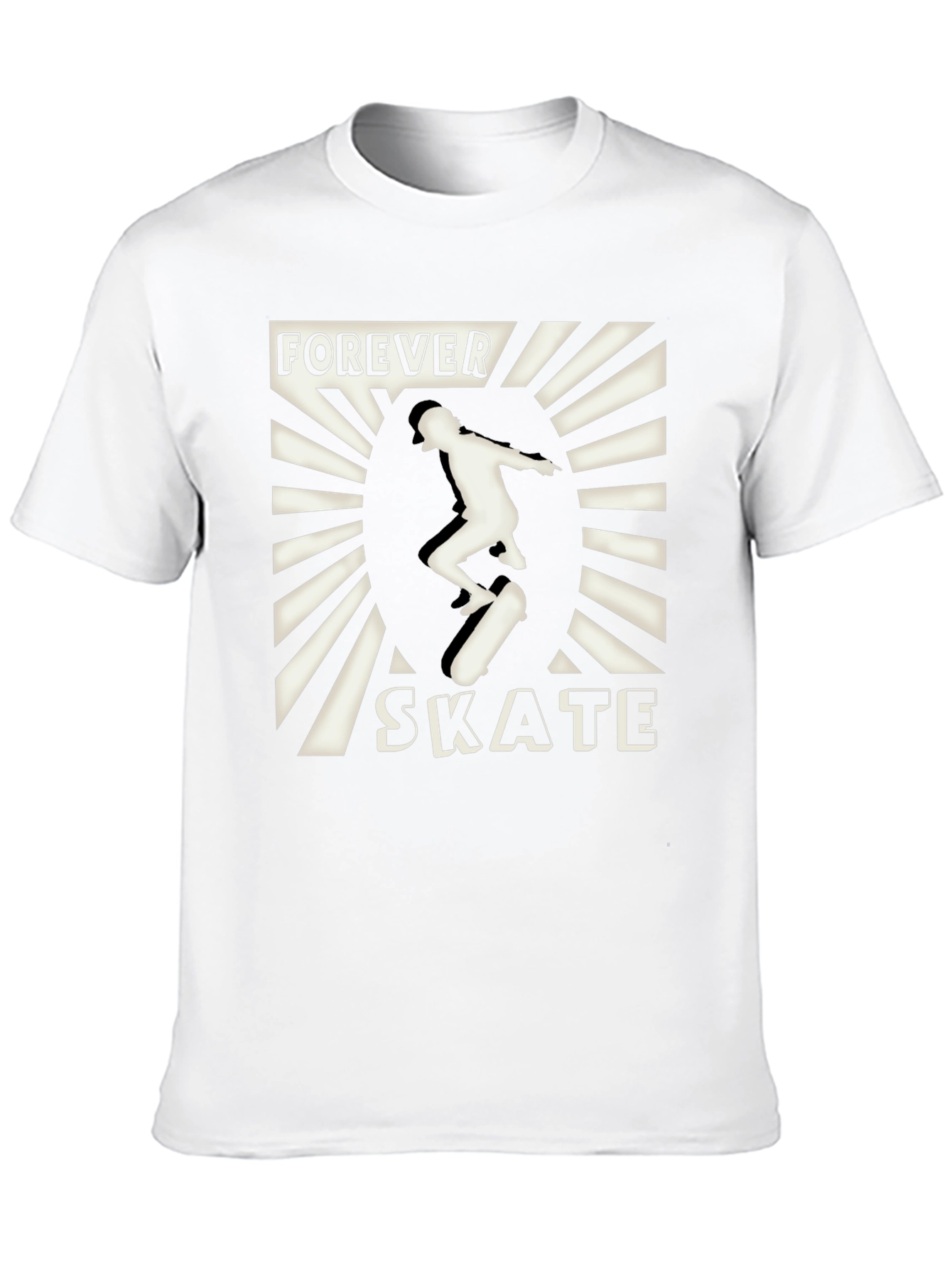 Forever Skate Black Graphic T-Shirt