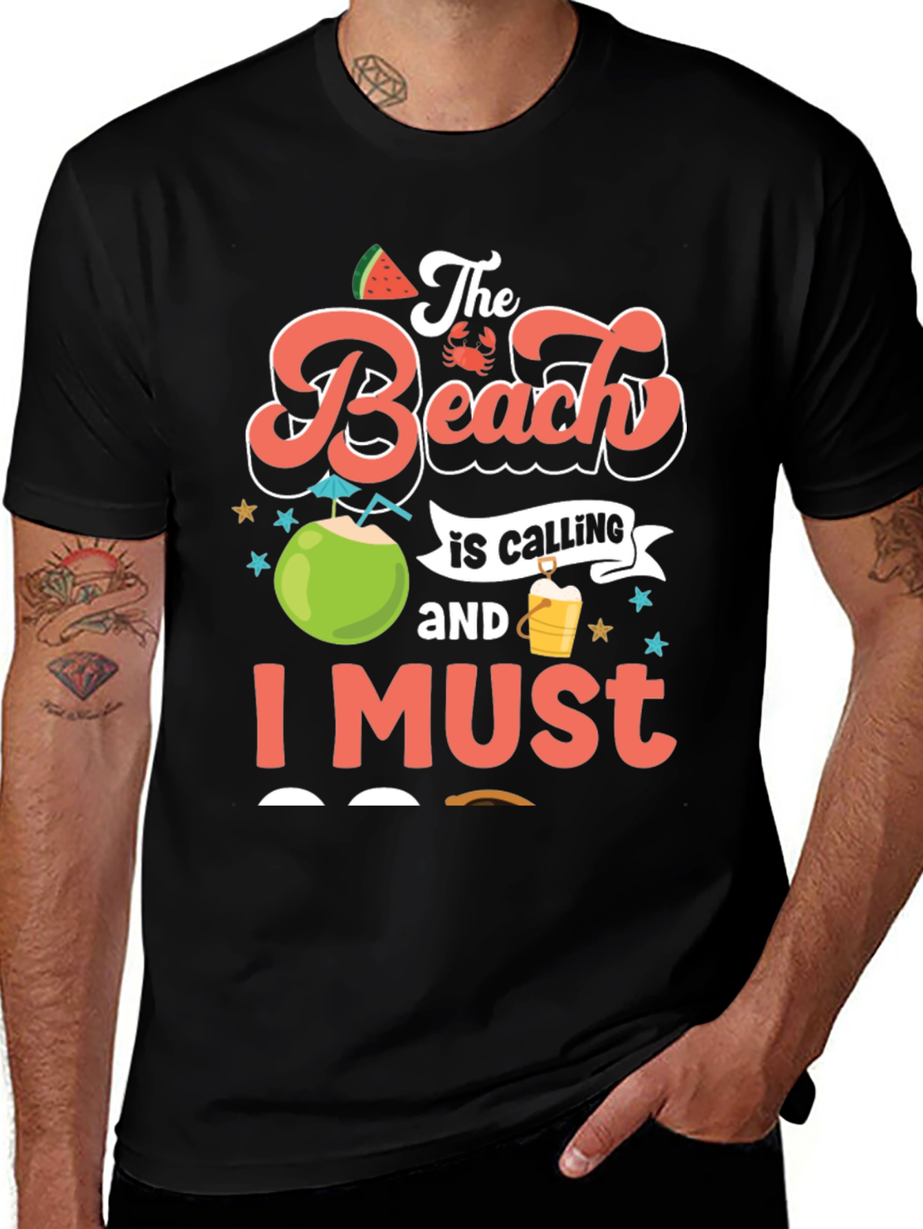 The Beach is Calling Graphic Tee