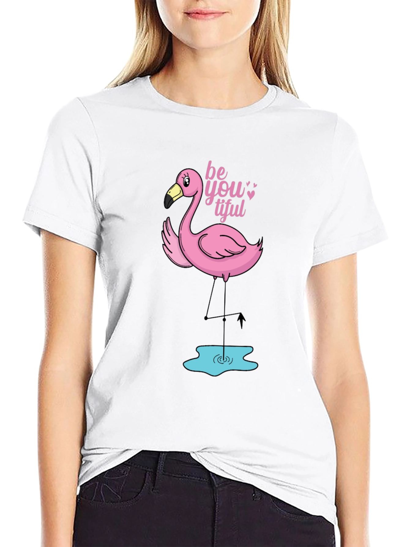 Be-YOU-tiful Flamingo Graphic Tee